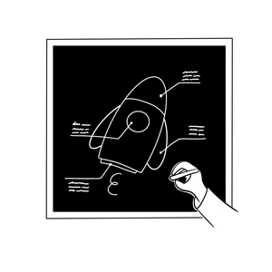 Plan d'une fusée